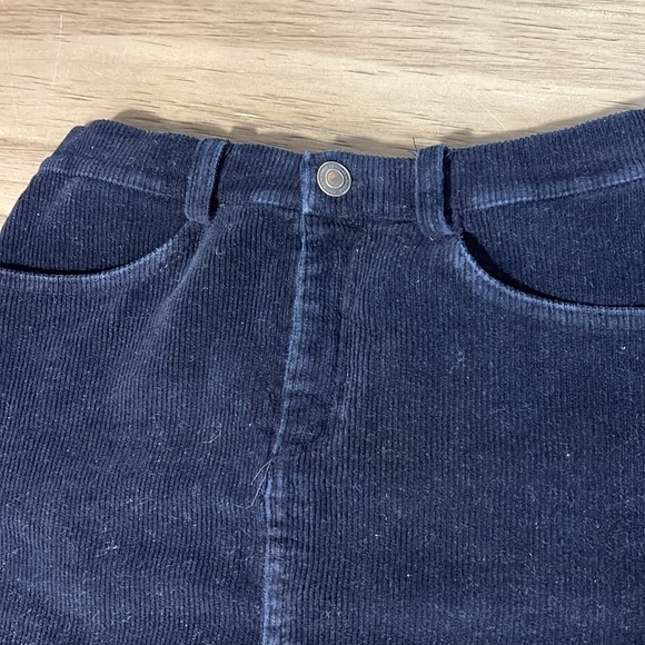 BRANDY MELVILLE MINI SKIRT BLUE CORDUROY XS - Picture 5 of 10